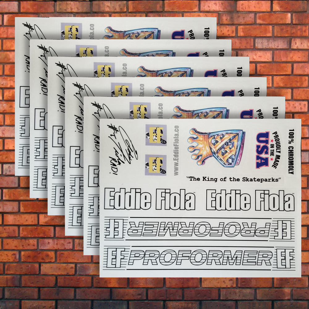 Eddie Fiola Original ProFormer Frame Decal Set