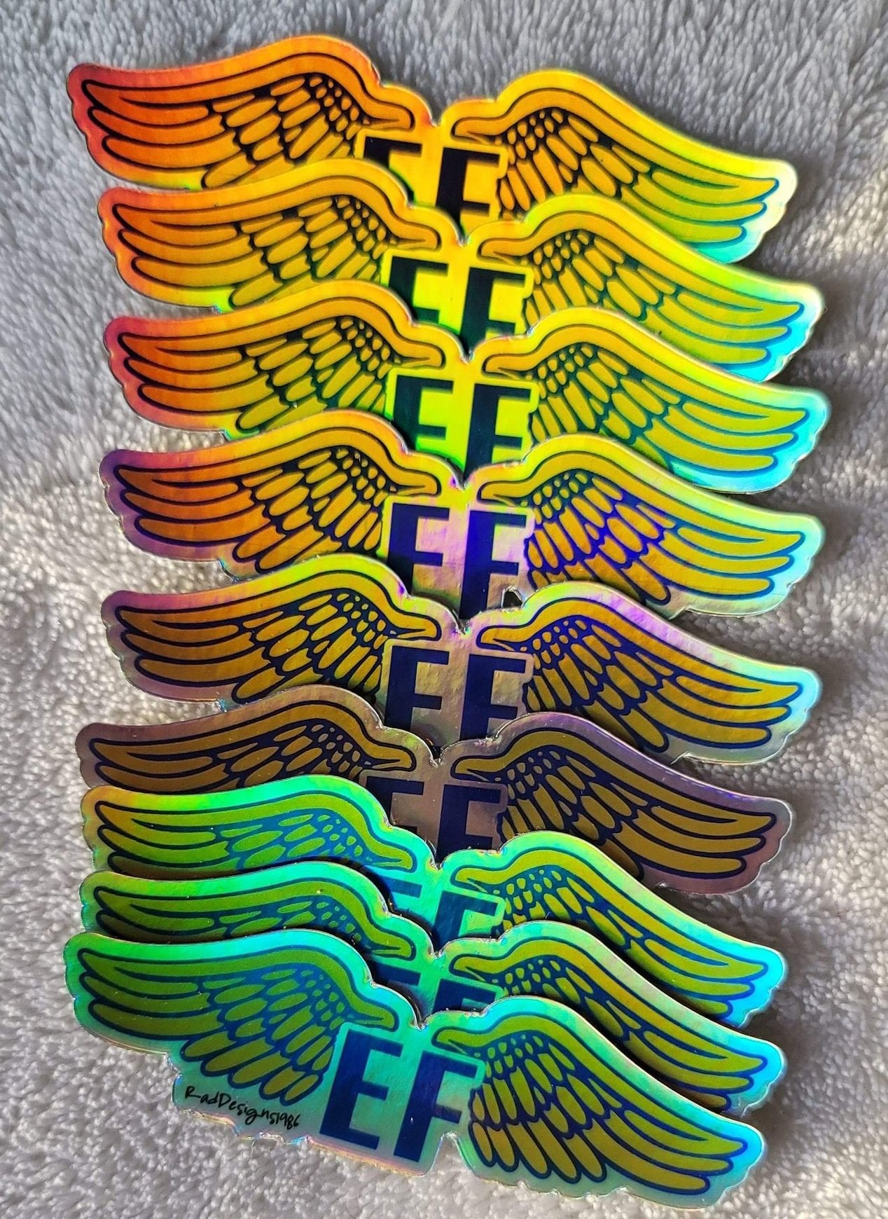 EF Wings - Holographic Sticker