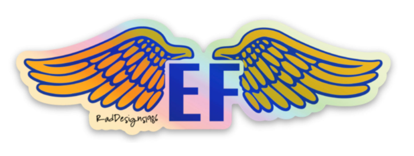 EF Wings - Holographic Sticker