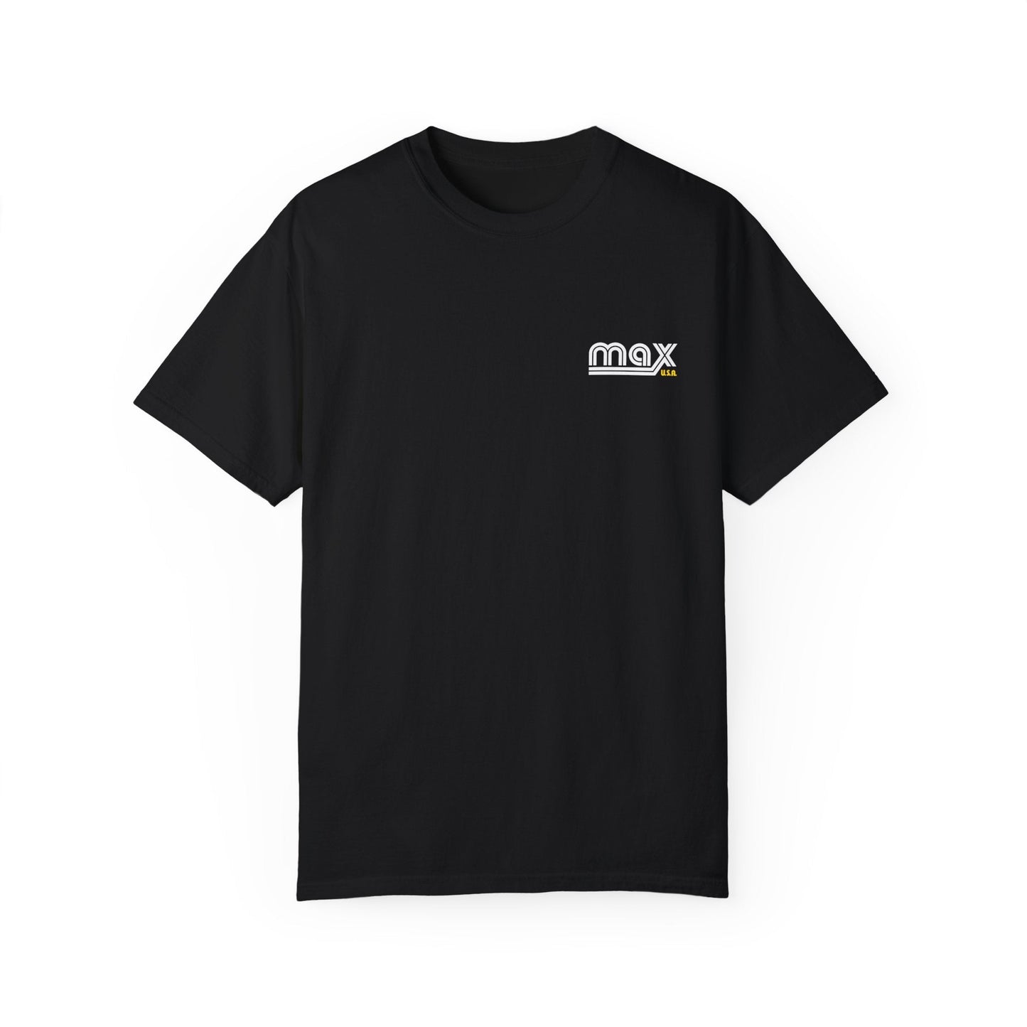 MAX Racing Factory T-Shirt | Black and Yellow Print