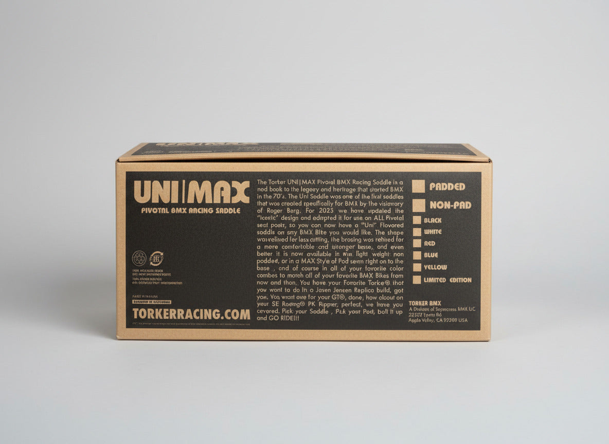 Torker | Uni-MAX Pivotal Retro BMX Saddle