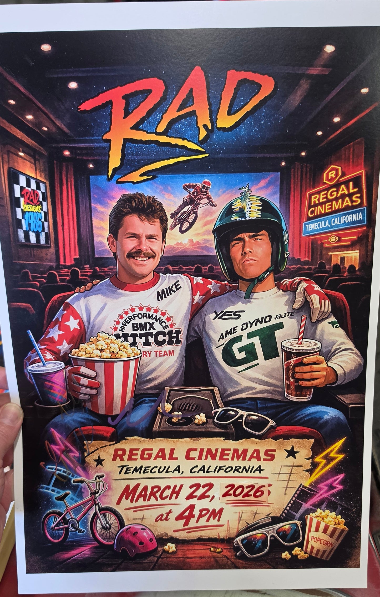 Rad Movie Night Poster