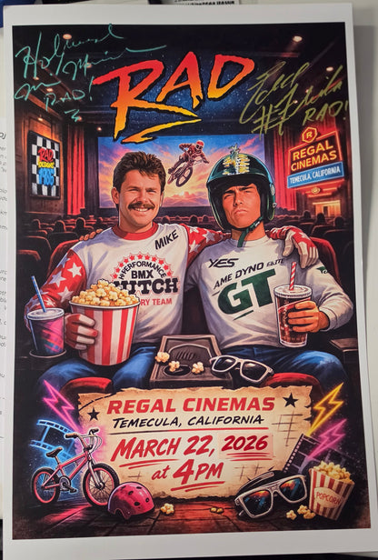 Rad Movie Night Poster