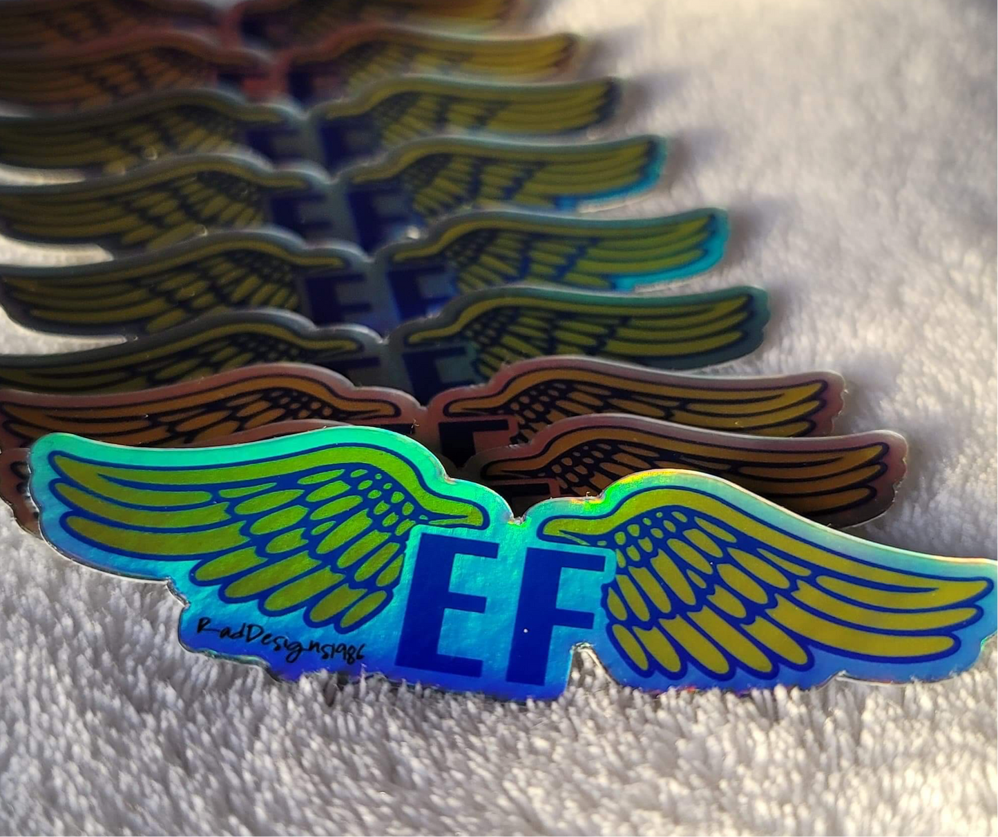 EF Wings - Holographic Sticker
